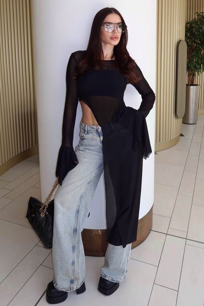 Туніка Jadone Fashion Мерсі S чорна Мерсі фото