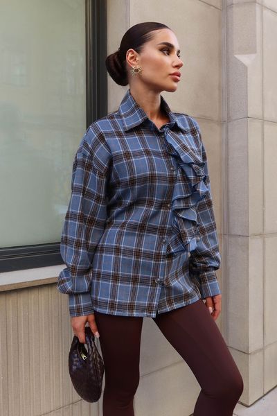 Рубашка Jadone Fashion Сьют синій Сьют фото