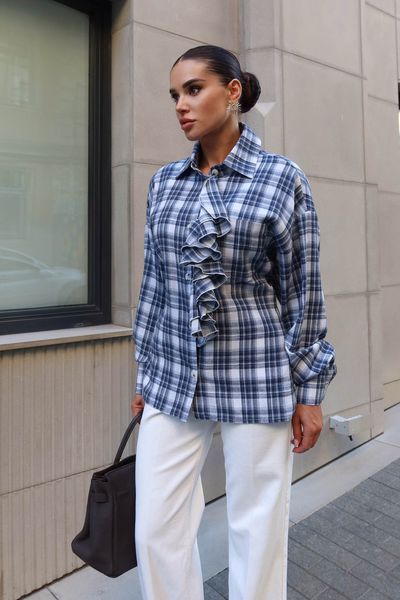 Рубашка Jadone Fashion Сьют блакитний Сьют фото