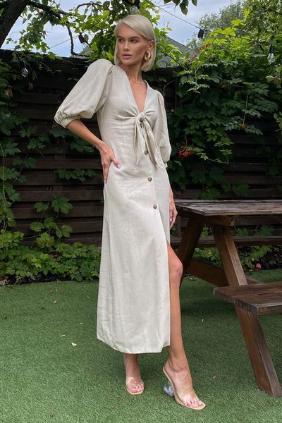 Сукня Jadone Fashion Клер S бежева Клер бежевое фото