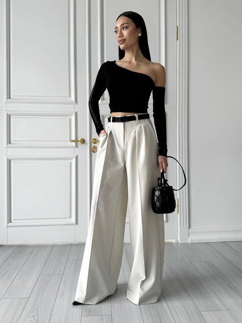 Штани Jadone Fashion Ірен S біло-сірий Ирен белый фото