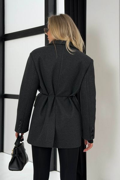 Укорочене Пальто Jadone Fashion Тренд графіт Тренд фото
