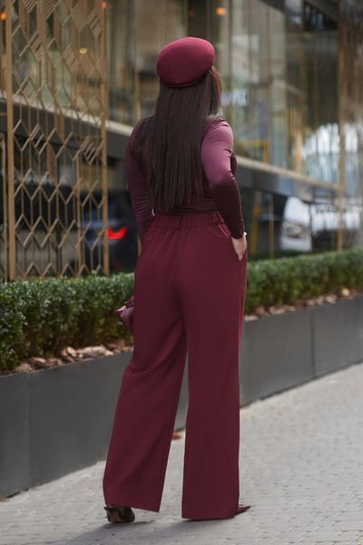 Штани Jadone Fashion Теміс 56 бургунді Темис фото
