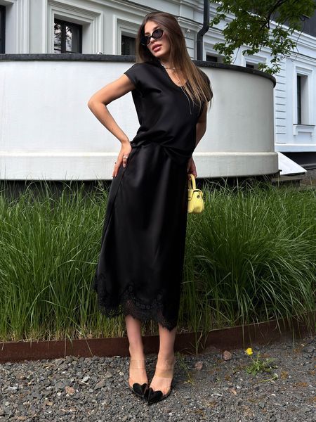 Спідниця Jadone Fashion Лілія XS чорна Лілея фото