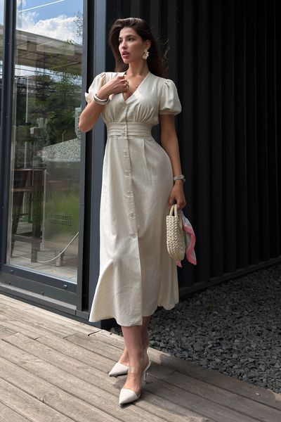 Сукня Jadone Fashion Елія XS бежева Елія фото