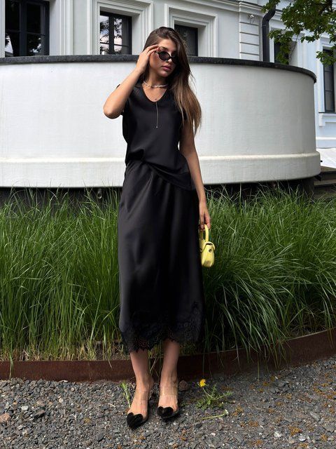Спідниця Jadone Fashion Лілея Mчорна Лілея фото