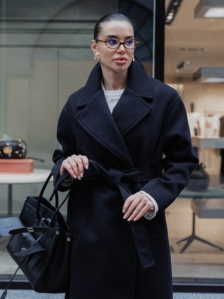 Пальто Jadone Fashion Селін чорне Селін фото