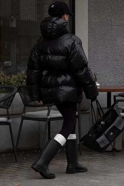 Пуховик Jadone Fashion Айс ONE SIZE чорний Айс фото