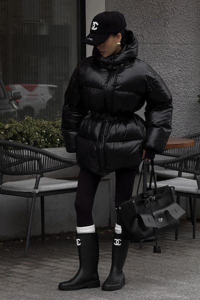 Пуховик Jadone Fashion Айс ONE SIZE чорний Айс фото