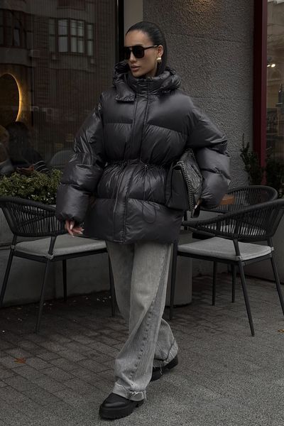 Пуховик Jadone Fashion Айс ONE SIZE графіт Айс фото