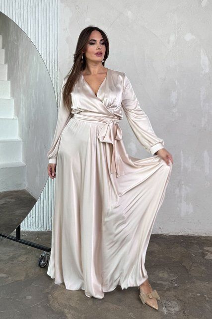 Сукня Jadone Fashion Шико XXL бежева Шик бежевое фото