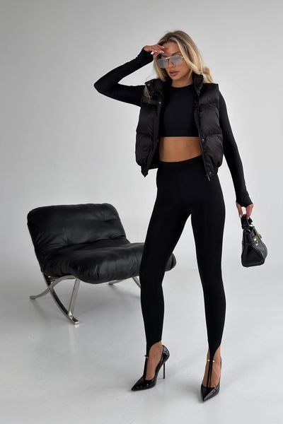 Легінси Jadone Fashion Лейс XS чорний Лейс фото