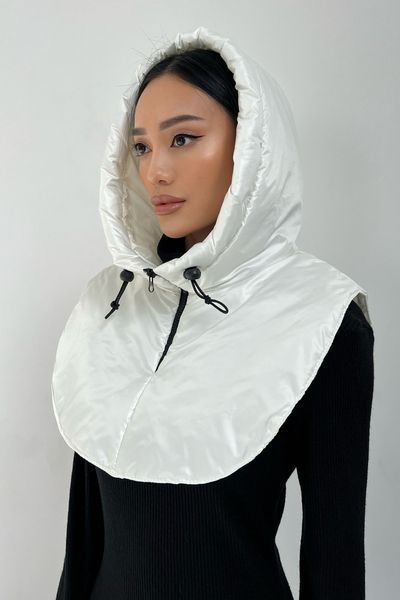 Зимовий капор Jadone Fashion Льє білий Лье белый фото